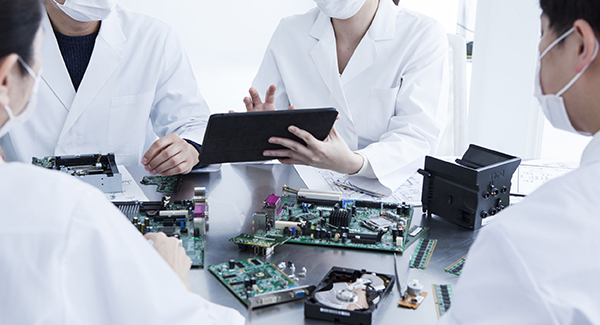 Image of viewing circuit board